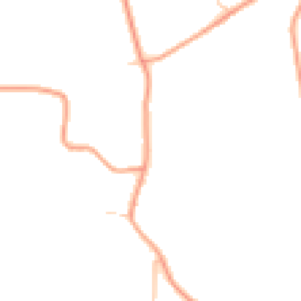 Daytime road noise heatmap for OX12 8QD