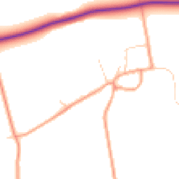Daytime road noise heatmap for OX12 8RB