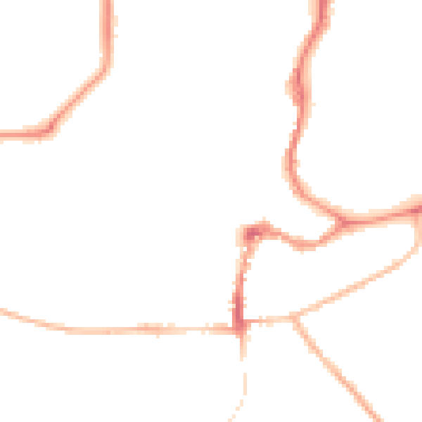Night-time road noise heatmap for OX12 9AA