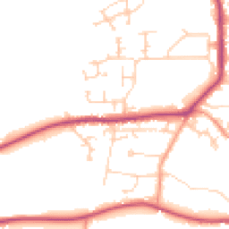 Daytime road noise heatmap for OX12 9EP