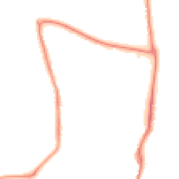 Night-time road noise heatmap for OX12 9EX