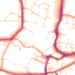 Daytime road noise heatmap for OX12 9GU