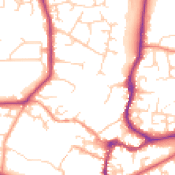 Daytime road noise heatmap for OX12 9GY