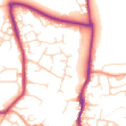 Daytime road noise heatmap for OX12 9HP