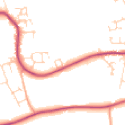 Daytime road noise heatmap for OX12 9LQ