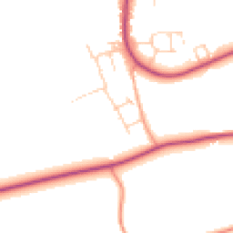Daytime road noise heatmap for OX12 9RT