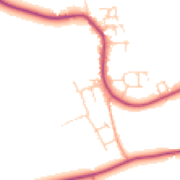Daytime road noise heatmap for OX12 9SD