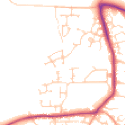 Daytime road noise heatmap for OX12 9WS