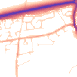 Daytime road noise heatmap for OX13 5AA
