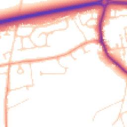 Daytime road noise heatmap for OX13 5AB