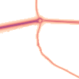 Night-time road noise heatmap for OX13 5AN