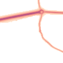 Night-time road noise heatmap for OX13 5AQ