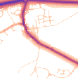Daytime road noise heatmap for OX13 5AR