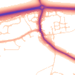 Daytime road noise heatmap for OX13 5AZ