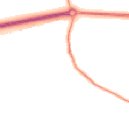 Night-time road noise heatmap for OX13 5AZ