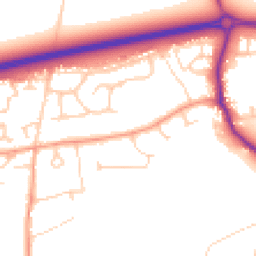 Daytime road noise heatmap for OX13 5BW