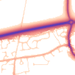 Daytime road noise heatmap for OX13 5DB