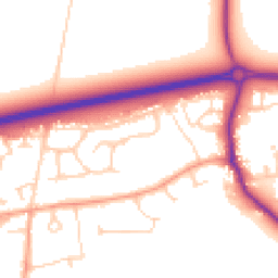 Daytime road noise heatmap for OX13 5DJ