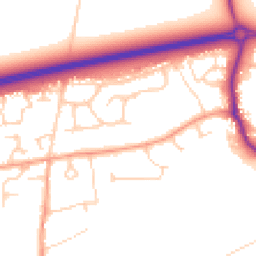 Daytime road noise heatmap for OX13 5DQ