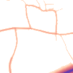 Daytime road noise heatmap for OX13 5EA