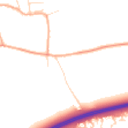 Daytime road noise heatmap for OX13 5EH