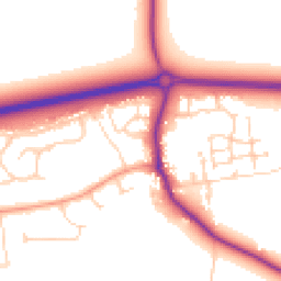 Daytime road noise heatmap for OX13 5FR