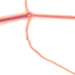 Night-time road noise heatmap for OX13 5FY