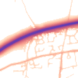 Daytime road noise heatmap for OX13 5GA