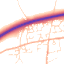 Daytime road noise heatmap for OX13 5GB