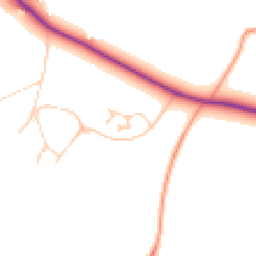 Daytime road noise heatmap for OX13 5GE