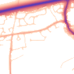 Daytime road noise heatmap for OX13 5GG