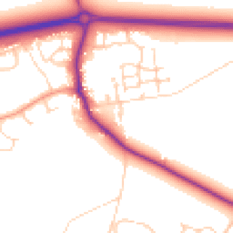 Daytime road noise heatmap for OX13 5GJ