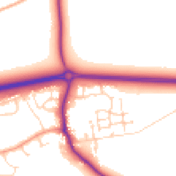 Daytime road noise heatmap for OX13 5GZ