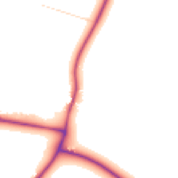 Daytime road noise heatmap for OX13 5JQ
