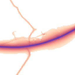 Daytime road noise heatmap for OX13 5LN