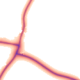 Daytime road noise heatmap for OX13 5NT