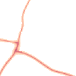 Night-time road noise heatmap for OX13 5NT