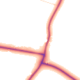 Daytime road noise heatmap for OX13 5NU