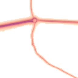 Night-time road noise heatmap for OX13 5NZ
