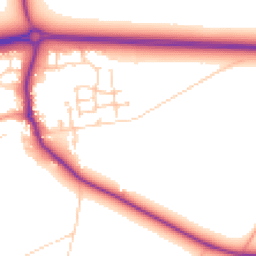 Daytime road noise heatmap for OX13 5PW