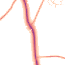 Daytime road noise heatmap for OX13 6AG