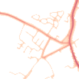 Daytime road noise heatmap for OX13 6AX