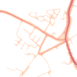 Daytime road noise heatmap for OX13 6AY