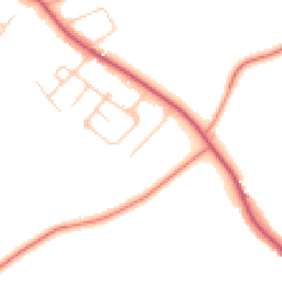 Daytime road noise heatmap for OX13 6BQ