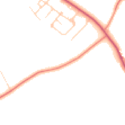 Daytime road noise heatmap for OX13 6BX