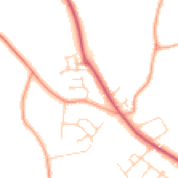 Daytime road noise heatmap for OX13 6DG