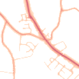 Daytime road noise heatmap for OX13 6DN
