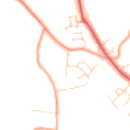 Daytime road noise heatmap for OX13 6DP