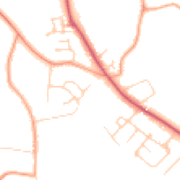 Daytime road noise heatmap for OX13 6DR