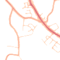 Daytime road noise heatmap for OX13 6DU